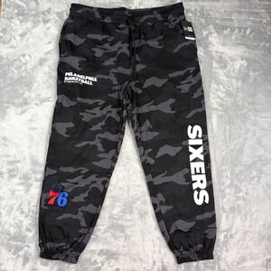 Philadelphia 76ers Mens 2XL New Era Camo Jogger Pants Sweatpants NWT
